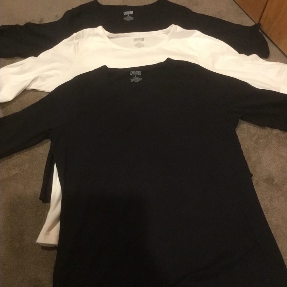 Elbow length tees set of 3